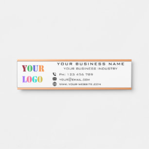 Porte-nom Pour Porte Bureau du logo de l'entreprise personnalisée