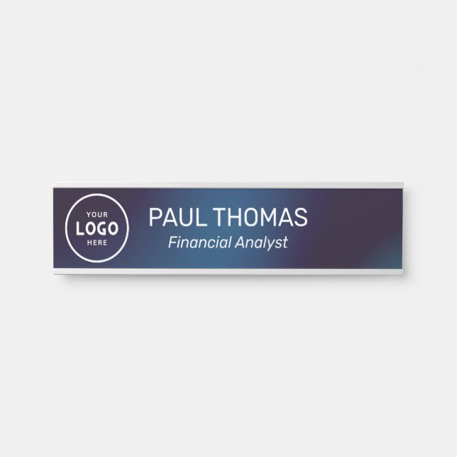 Porte-nom Pour Porte Bureau professionnel simple moderne (Devant)