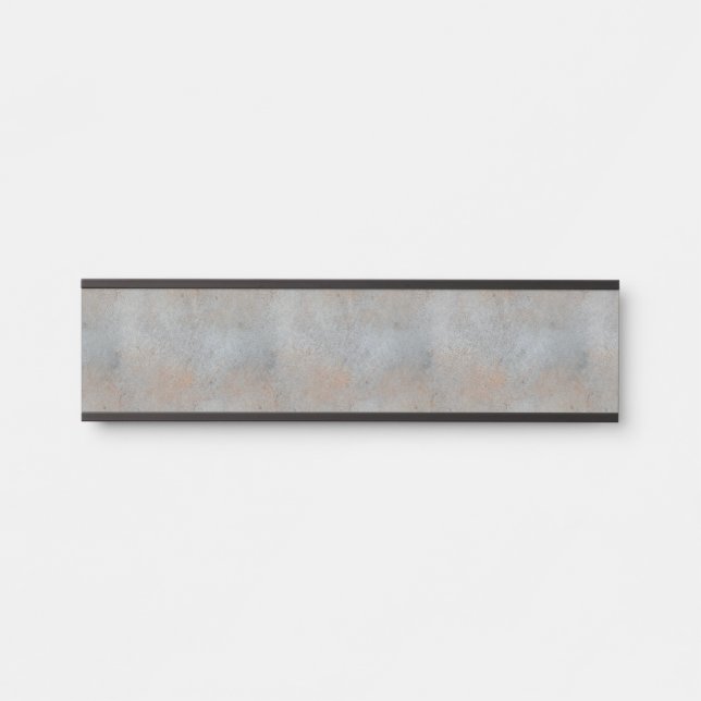 Porte-nom Pour Porte Ciment de béton lisse avec image d'argile (Devant)