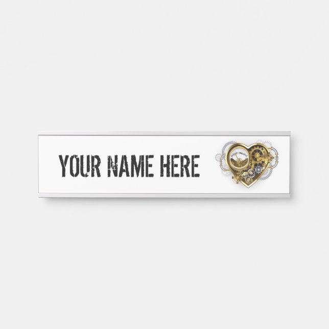 Porte-nom Pour Porte Coeur vapeur avec un manomètre (Devant)