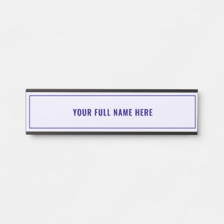 Porte-nom Pour Porte Concevez votre panneau de porte avec nom exemple C