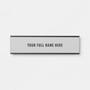 Porte-nom Pour Porte Concevez votre propre nom Porte Signer Couleur per