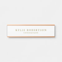 Couleurs blanches et or Professionnel tendance Pla