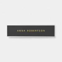 Couleurs d'or noir professionnel minimaliste tenda