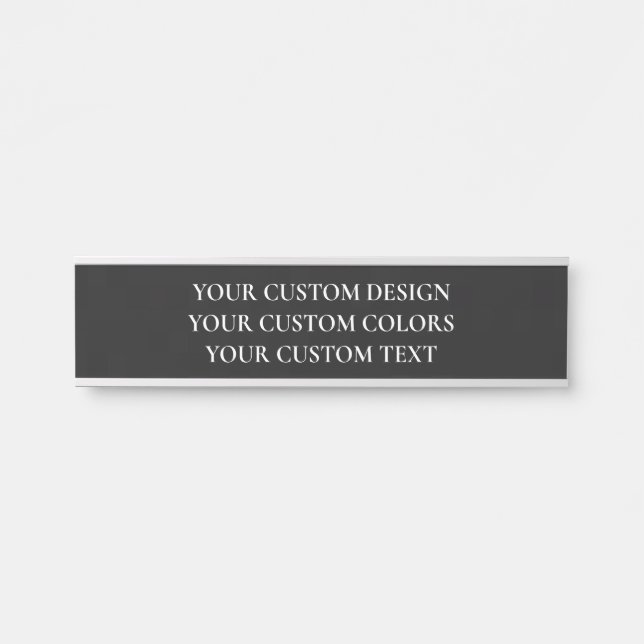 Porte-nom Pour Porte Créez votre propre personnalisation (Devant)