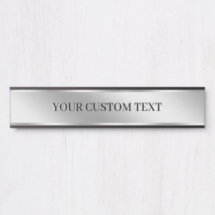 Porte-nom Pour Porte Créez Votre Propre Texte Personnalisé Élégant Mode