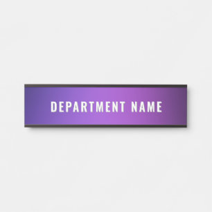 Porte-nom Pour Porte Dégradé tendance Simple Nom du ministère Signe de
