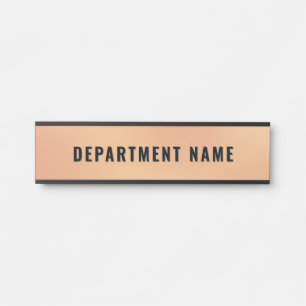 Porte-nom Pour Porte Dégradé tendance Simple Nom du ministère Signe de