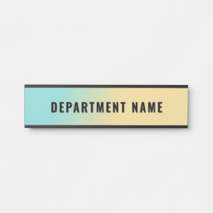 Porte-nom Pour Porte Dégradé tendance Simple Nom du ministère Signe de