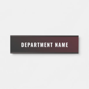 Porte-nom Pour Porte Dégradé tendance Simple Nom du ministère Signe de