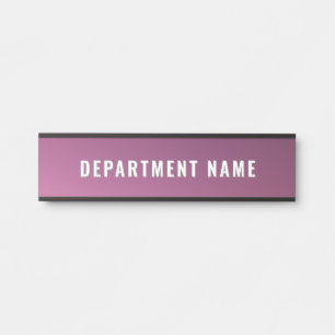 Porte-nom Pour Porte Dégradé tendance Simple Nom du ministère Signe de