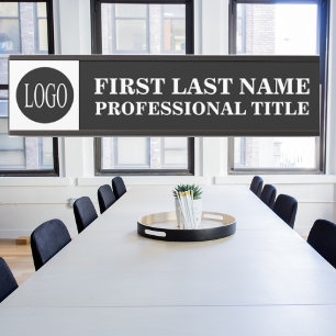 Porte-nom Pour Porte Enseigne de porte de bureau avec logo de votre ent