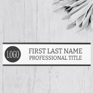 Porte-nom Pour Porte Enseigne de porte de bureau avec logo de votre ent