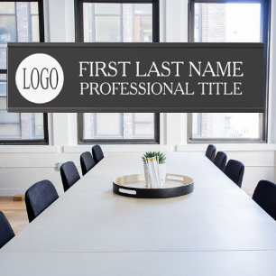 Porte-nom Pour Porte Enseigne de porte de bureau avec logo de votre ent