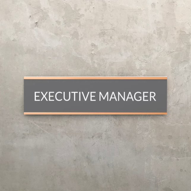 Porte-nom Pour Porte Enseigne de porte de bureau professionnel moderne (Créateur téléchargé)