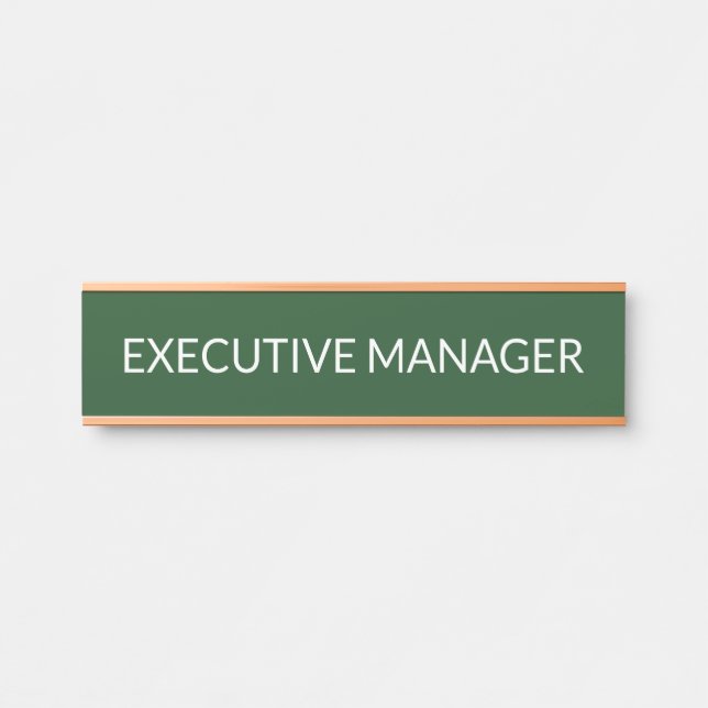 Porte-nom Pour Porte Enseigne de porte de bureau professionnel moderne (Devant)