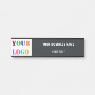 Porte-nom Pour Porte Enseigne de porte personnalisée avec logo et texte