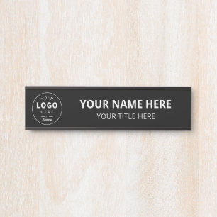 Porte-nom Pour Porte Enseigne d'entreprise avec logo personnalisé