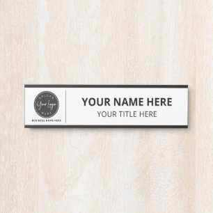Porte-nom Pour Porte Enseigne d'entreprise avec logo personnalisé