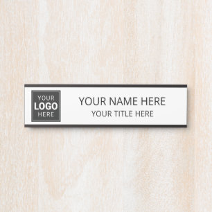 Porte-nom Pour Porte Entreprise Logo Personnalisé