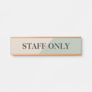 Porte-nom Pour Porte Espace de travail privé réservé au personnel Limit