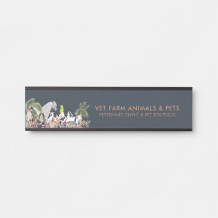 Porte-nom Pour Porte Ferme botanique Animal Chat Chien Oiseau Animal de