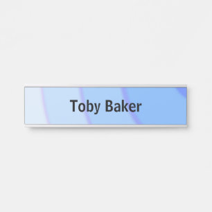 Porte-nom Pour Porte Flèches circulaires bleues ombre