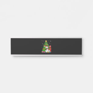 Porte-nom Pour Porte Funny Newfie Funny Terre-Neuve Chien Noël