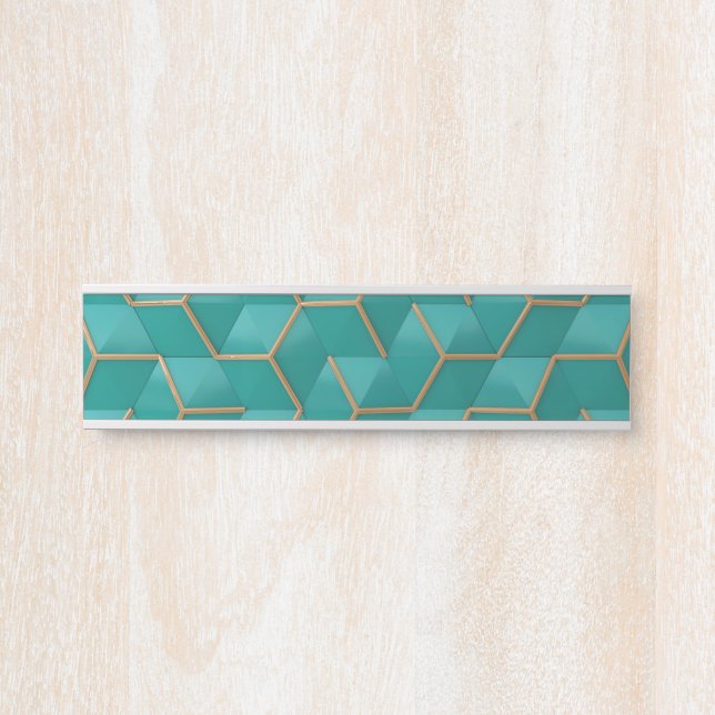 Porte-nom Pour Porte géométrique (Devant)