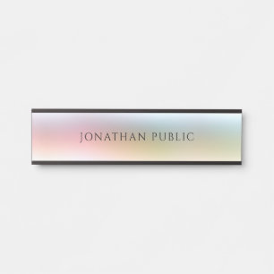 Porte-nom Pour Porte Jaune jaune vert rouge bleu pourpre