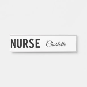 Porte-nom Pour Porte Je suis infirmière experte médical ajoutez votre n