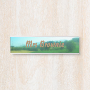 Porte-nom Pour Porte La campagne italienne personnalisée