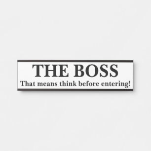 PORTE-NOM POUR PORTE LE BOSS