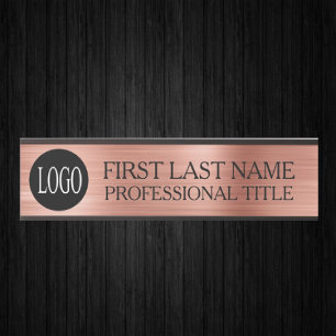 Porte-nom Pour Porte Logo de votre entreprise enseigne de porte de bure