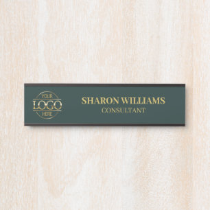 Porte-nom Pour Porte Logo d'entreprise personnalisé interchangeable Dar