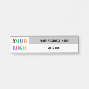 Porte-nom Pour Porte Logo d'entreprise personnalisé Nom Porte Signer Mo