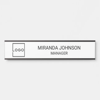Porte-nom Pour Porte Logo d'entreprise personnalisé professionnel