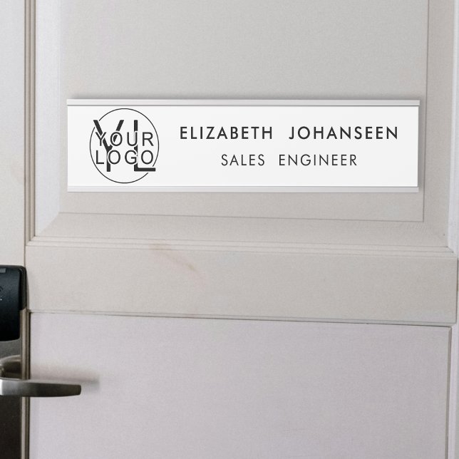 Porte-nom Pour Porte Logo, nom et titre de l'entreprise professionnelle (Créateur téléchargé)
