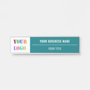 Porte-nom Pour Porte Logo personnalisé et texte Porte d'affaires signer