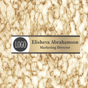 Porte-nom Pour Porte Logo personnalisé Porte de bureau or Signes Nom Pl