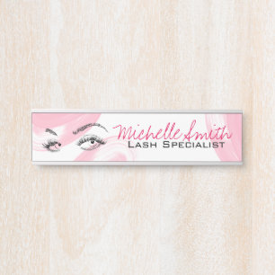 Porte-nom Pour Porte Maquillage Artiste Lash Extensions Lashes Brosses