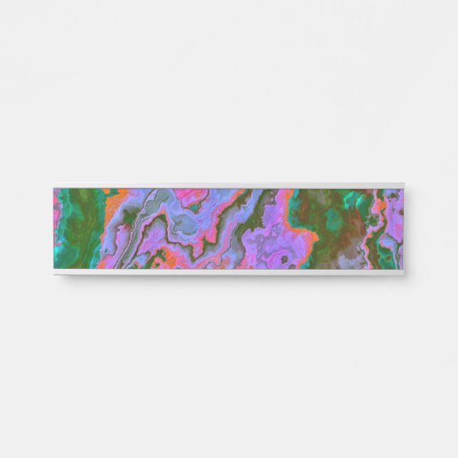 Porte-nom Pour Porte Marbre aigre (Devant)