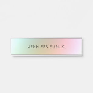 Porte-nom Pour Porte Modèle coloré Simple Design élégant Moderne