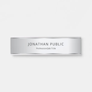 Porte-nom Pour Porte Modèle de glamour moderne élégant