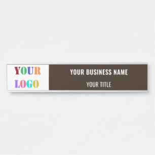 Porte-nom Pour Porte Modèle de signalisation du logo de l'entreprise