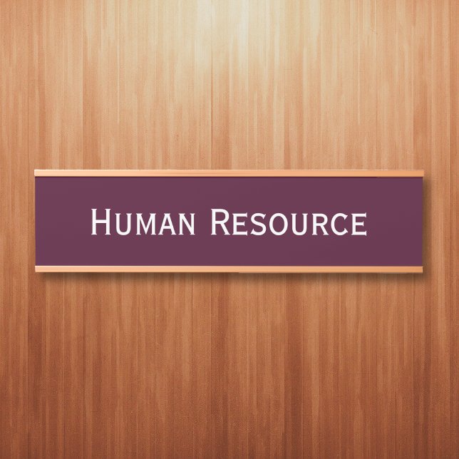 Porte-nom Pour Porte Moderne Bourgogne Bureau Nom du département (Modern Burgundy Office Room Department Name Door Sign)