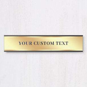Porte-nom Pour Porte Moderne Élégant Modèle Tendance Texte Personnalisé
