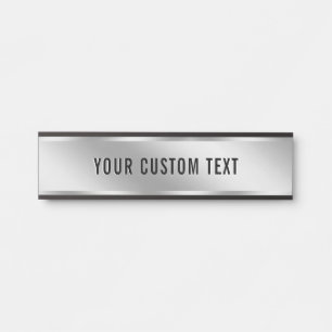 Porte-nom Pour Porte Moderne Élégant Votre Texte Personnalisé Modèle Ar