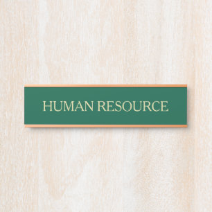 Porte-nom Pour Porte Moderne Faux Or Vert Salle de Bureau Département