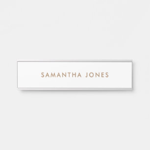 Porte-nom Pour Porte Moderne minimaliste